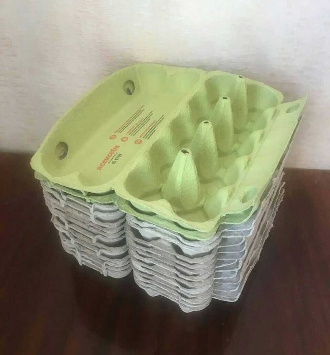 Лотки для яєць з картону