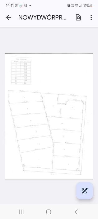 Sprzedam działkę budowlana Nowy Dwór