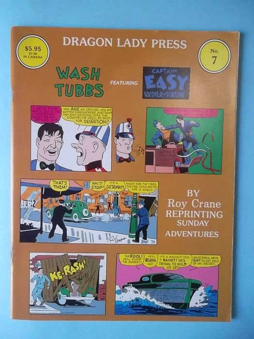 DRAGON LADY PRESS : 7 edições. WASH TUBBS - Roy Crane, e outros.