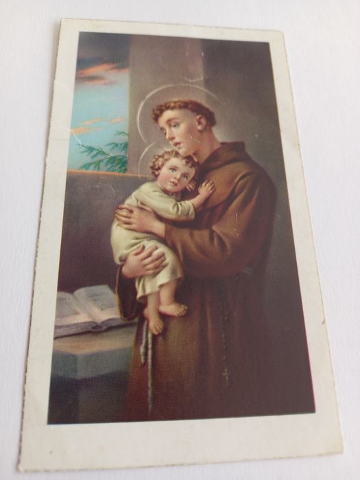 Santinhos antigos de Santo António e outros