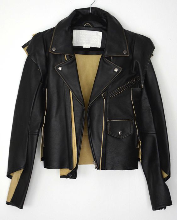 Kurtka skóra naturalna biker Martin Margiela for H&M 36 S Nowa