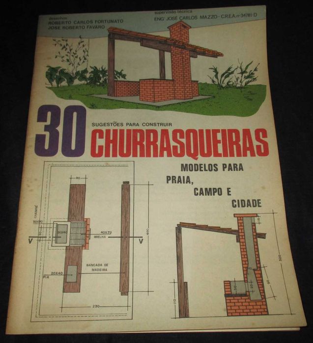 Livro 30 sugestões para construir Churrasqueiras