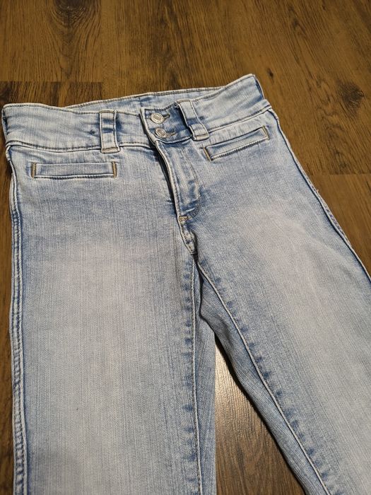 Spodnie jeansowe,dzwony,prawie nie noszone H&M 152cm