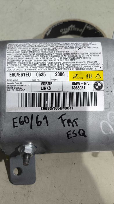 Airbag Porta BMW Serie 5 (E60/E61) Frente Esquerda 6963.021