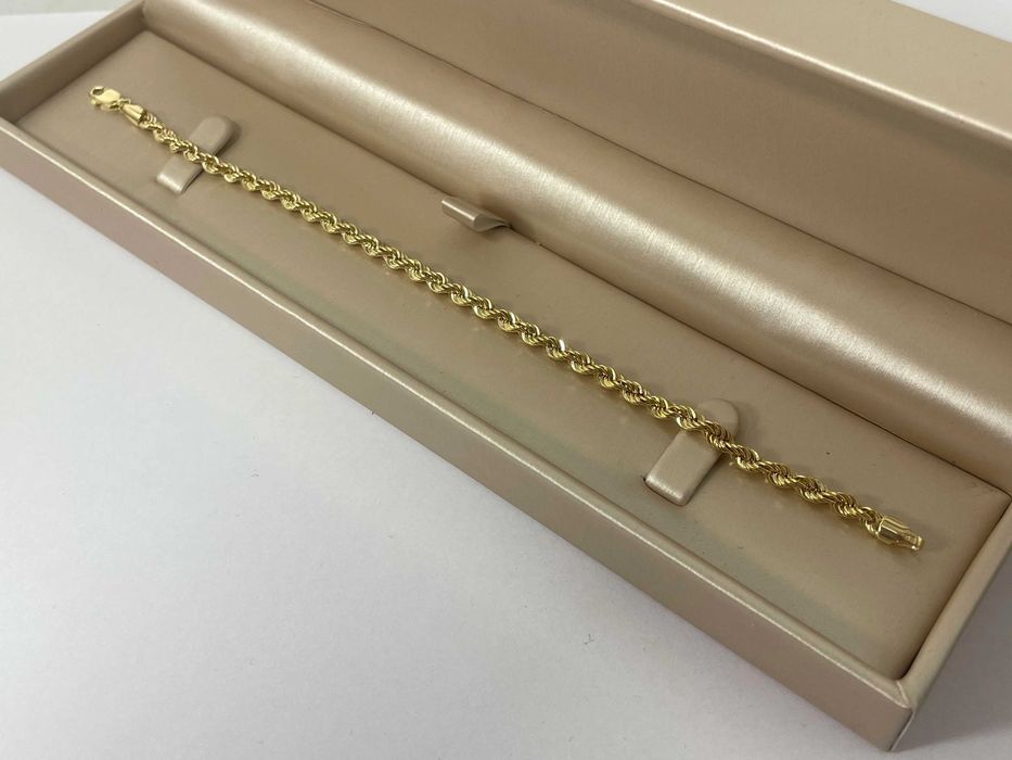 ZŁOTA BRANSOLETKA kordel P: 585 W: 3,79 R: 20