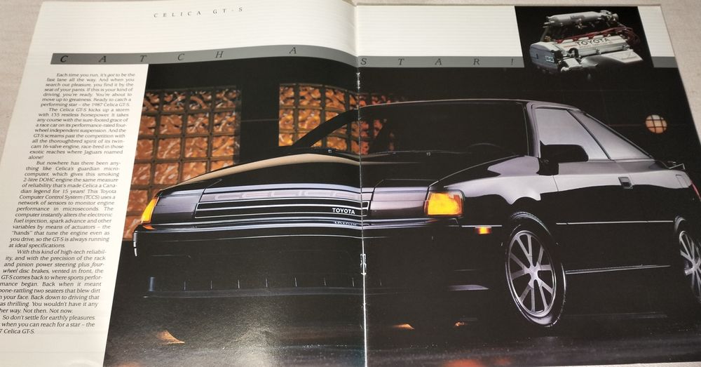 Revista Promocional Toyota Celica 1987