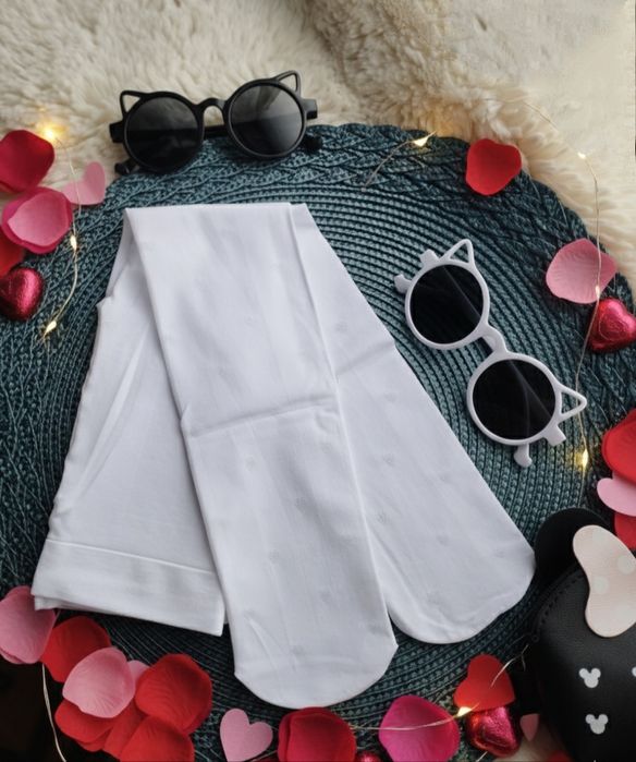 Дитячі колготки білі (капронові)