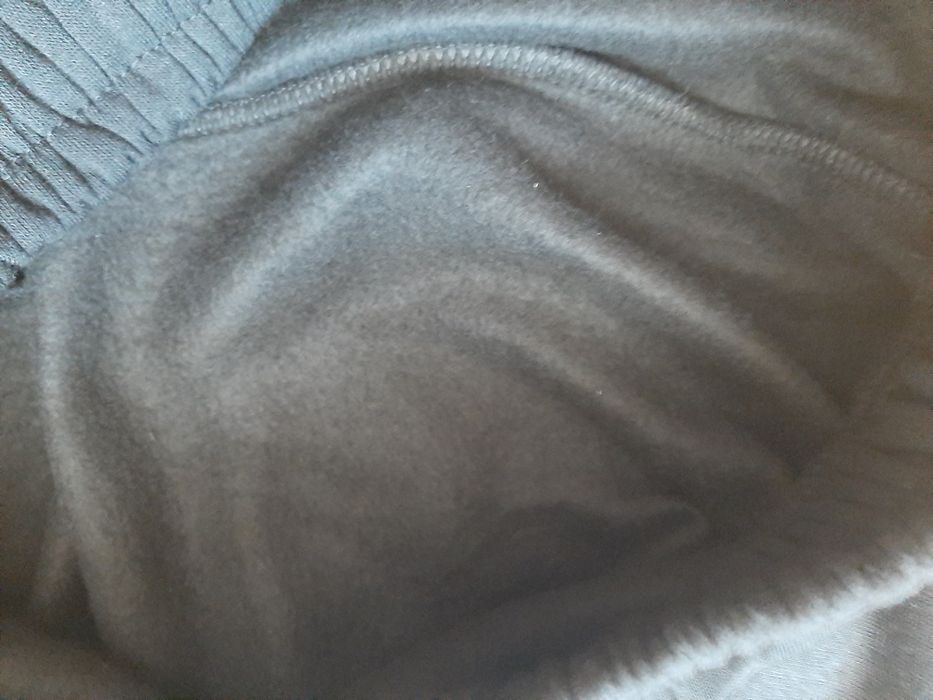 Ocieplane spodnie dresowe męskie proste nogawki