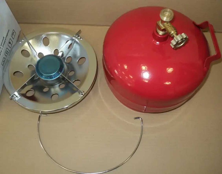 Газовий балон 5л. з пальником + нагрівач.