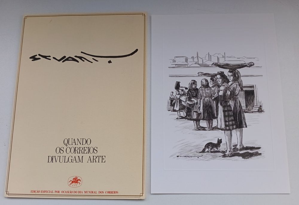 Stuart Carvalhais Varinas Lisboa – Edição CTT 1988 – Pasta Completa