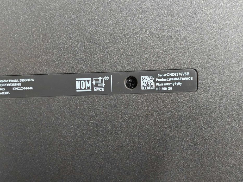 Ноутбук Hp 250 G5 / Intel N3060 / 4Gb / SSD 120Gb