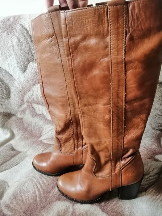 Чоботи, чобітки шкіряні