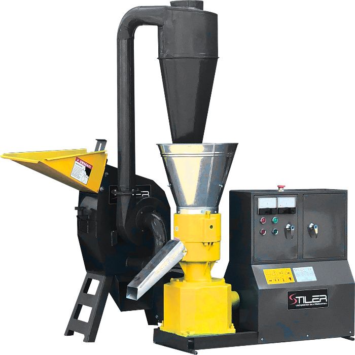 Młyn Bijakowy Rozdrabniacz do peletu STILER 4 KW