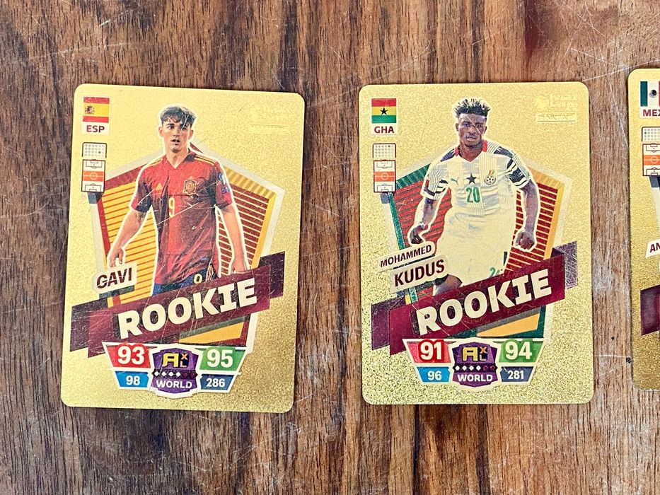 Karty piłkarskie złote Premier league world football stars