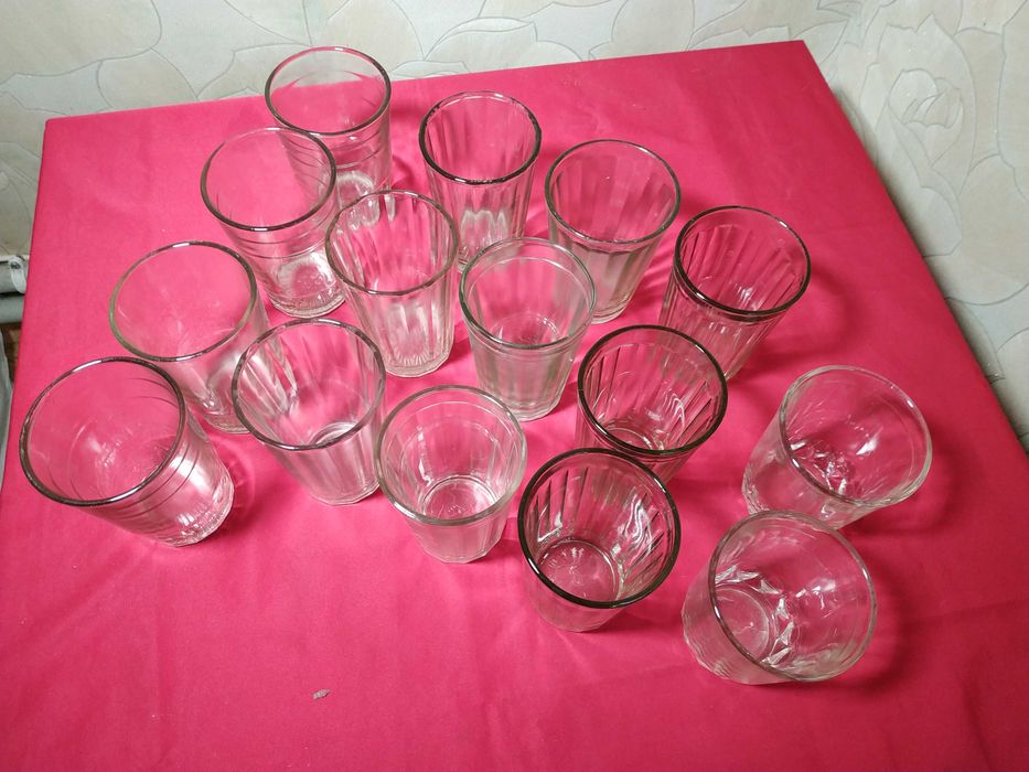 стаканы  граненый разные советское производство