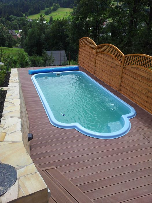 Basen Ogrodowy + FILTRACJA 5,20x2,55x1,10m Poliestrowy Laminat