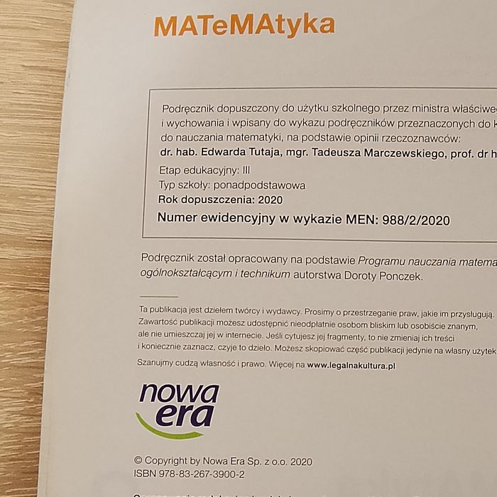 Matematyka 2 podręcznik