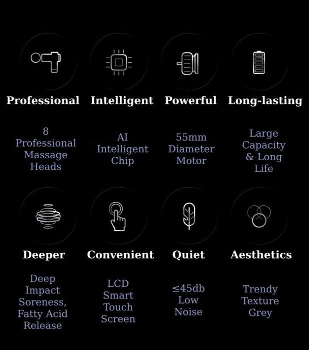 Pistola Massagem Profissional konika | relaxamento muscular | Fáscia