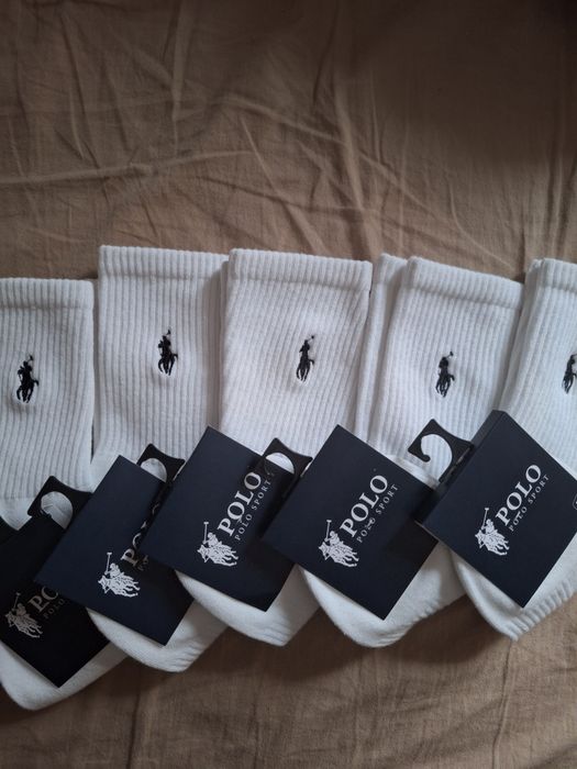 Skarpety Ralph Lauren męskie białe