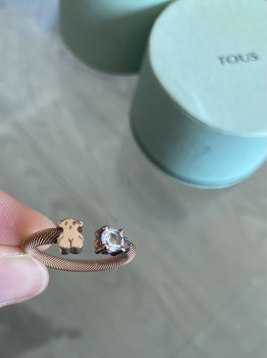 Anel Tous rose gold novo