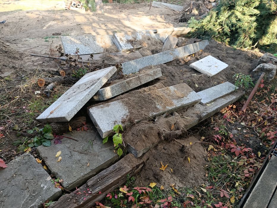 Oddam płyty betonowe, ciężkie