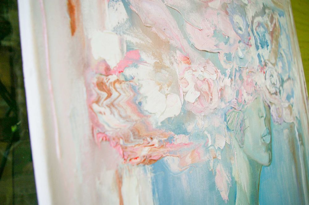 Картина Vanilla в пастельних тонах