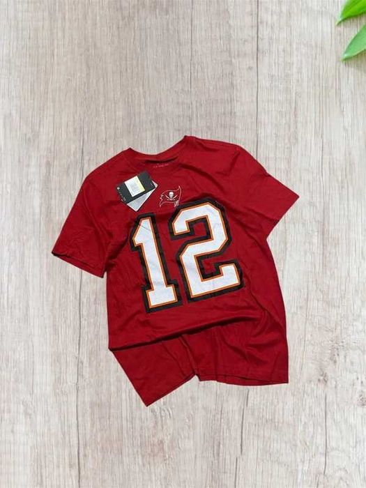 Koszulka z nadrukiem Nike Fanatics Nelpa NFL 12 Brady czerwony red S