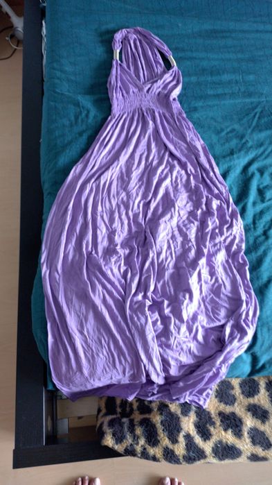 Vestido roxo comprido