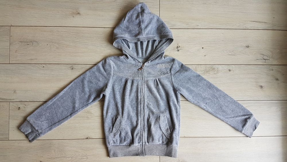 Bluza z kapturem szara rozm. 128