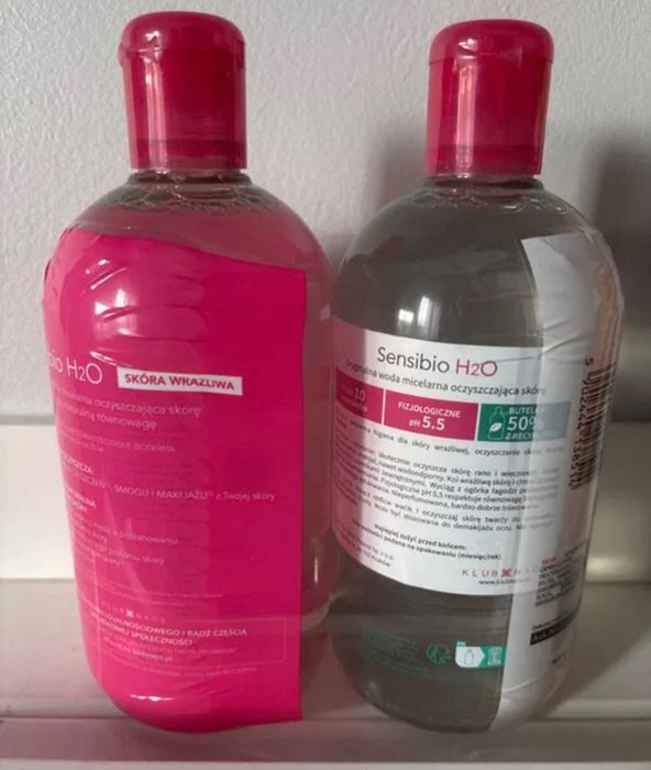 Bioderma Sensibio H2O .Płyn Micelarny  2x500 ml.OKAZJA !!! 1000 ml
