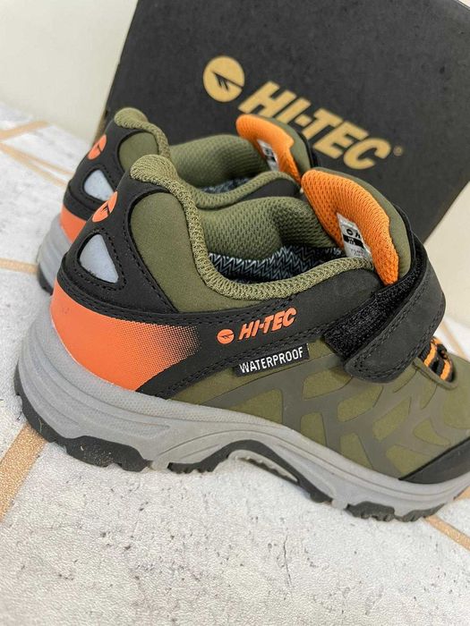 Hi tec yomp obuwie hikingowe dziecięce zielone khaki buty 31