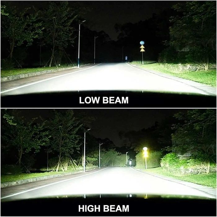 Міні лінзи Y7D H4 Bi LED світлодіодні лампи ближній дальний комплект