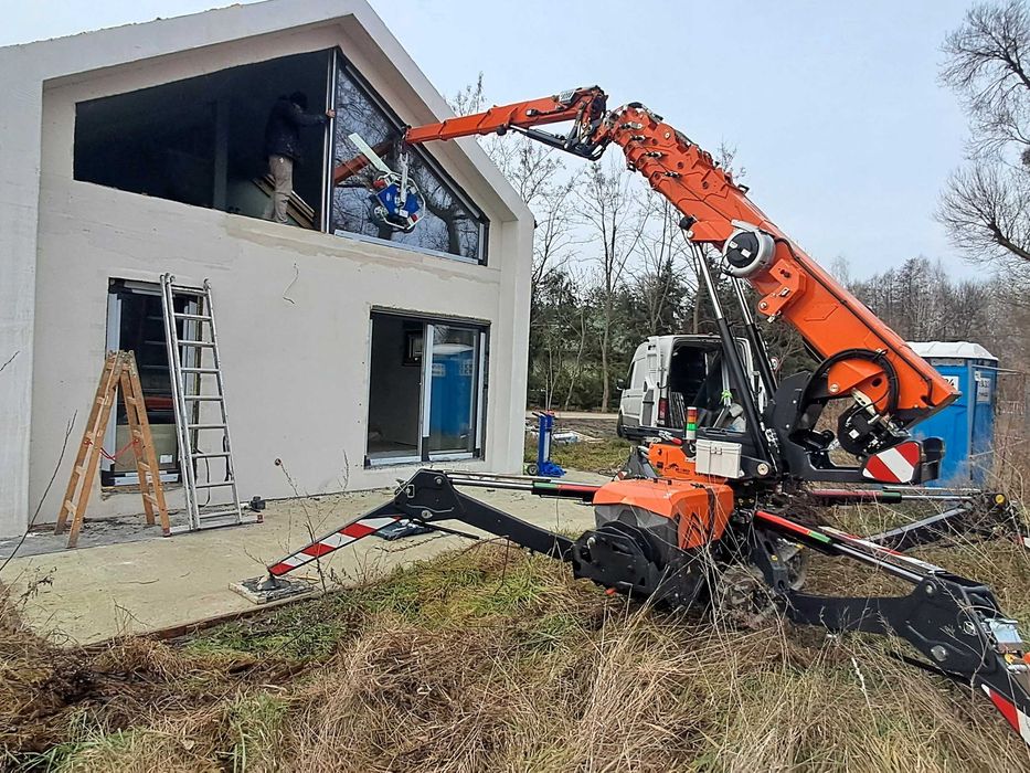 Mini żuraw wynajem JEKKO SPX532 manipulator do szkła szyb okien pająk
