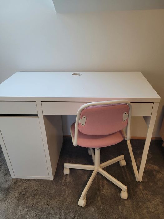 Zesaw Biurko + Krzeslo z Ikea