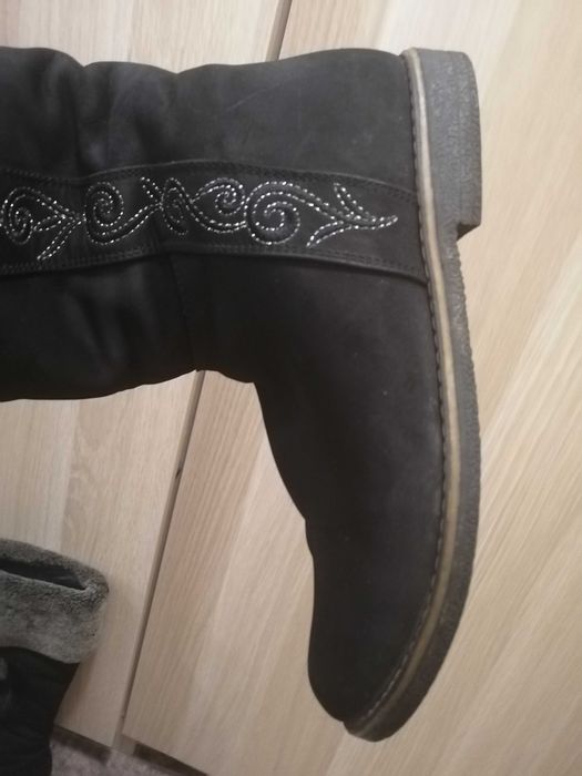 Kozaki skórzane welna owcza ideał r. 38/39