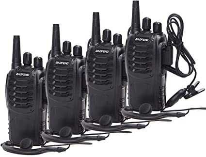 Pack 4x Intercomunicadores Rádio + Acessórios - NOVOS