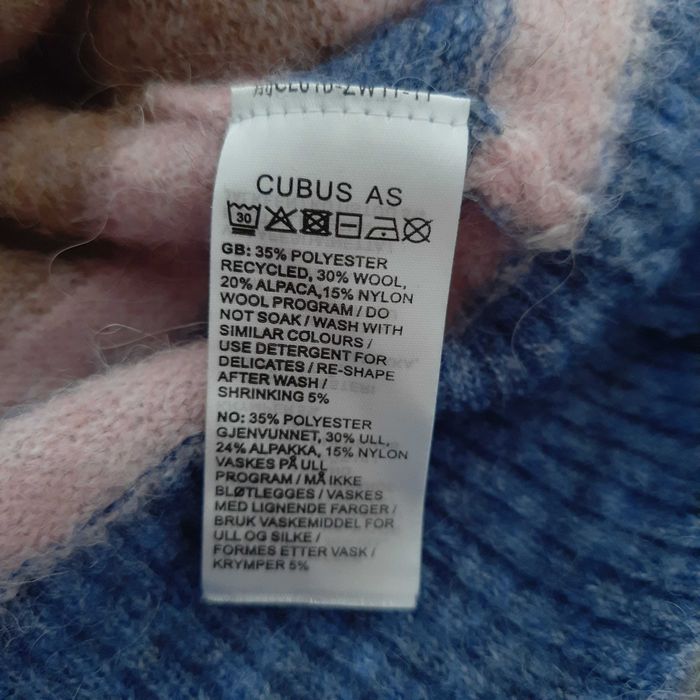 Sweter wełniany alpaka wool Cubus rozm S