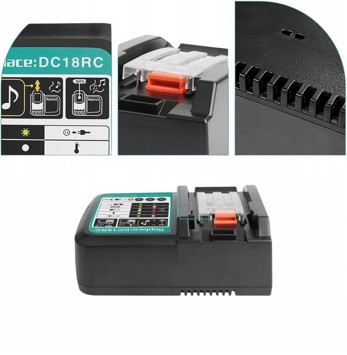 Ładowarka do baterii 14,4V - 18V - BL1415, BL1830, BL1890 DC18RC 3A