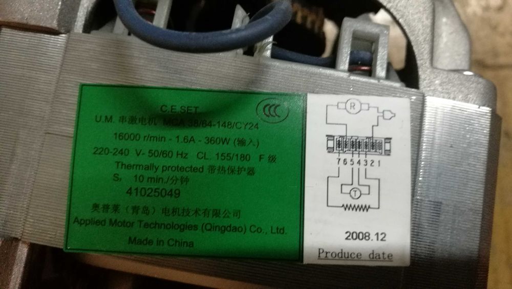 Silnik pralki Candy G04 1062