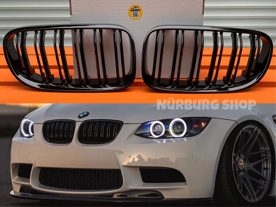 М решетка радиатора для БМВ Е92 Е93 BMW E92 E93 ноздри черный глянец
