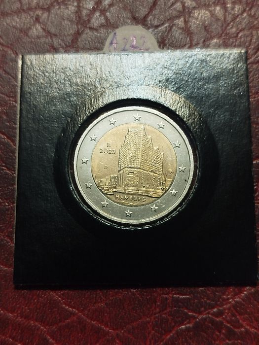 Moneta Niemcy 2 euro 2023 Hamburg D