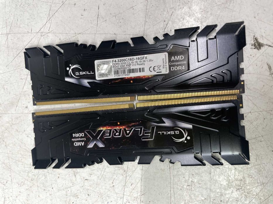 Оперативная память G.Skill 16Gb (Kit of 2x8Gb) DDR4-3200 PC4-25600 Cl16 Flare X
