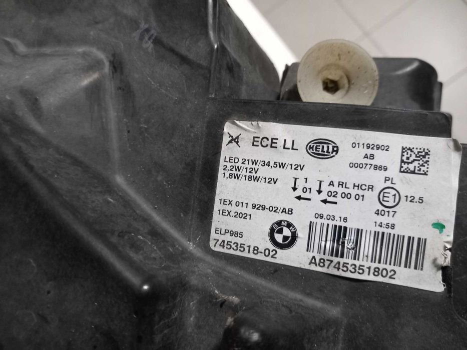 BMW SERIE 1 F20/F21 FULL LED farol direito