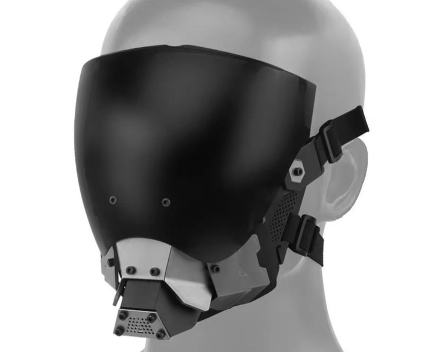 Маска панк киберпанк косплей для страйкбола пейнтбола, хеловина.