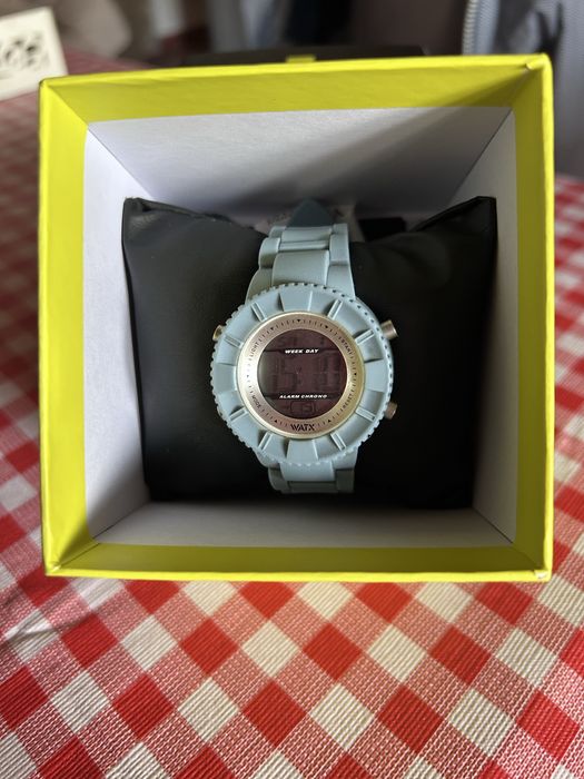 Relógio Digital  WATX AND CO – Azul Pastel – NOVO na Caixa