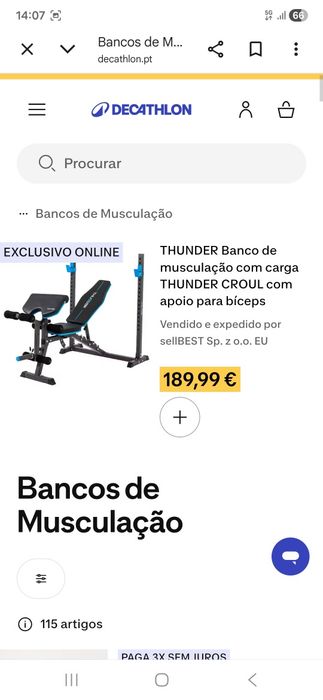 Máquina de musculação THUNDER