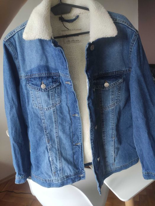 Kurtka jeansowa z kożuszkiem