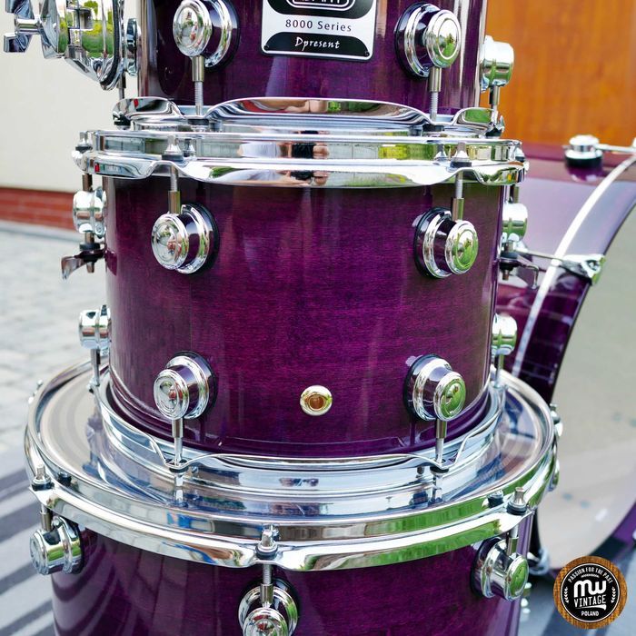 ‼️ Perkusja Adams 8000 Dpresent 22”, 10”, 12”, 16” Purple Stain ‼️