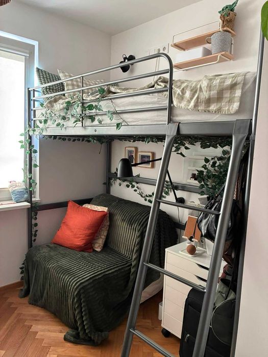 Pilnie Materacem Ikea Hovag o wymiarach 90x200 cm średnio twardym, sprężyny kieszeniowe