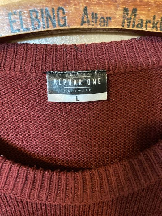 Sweter męski burgundowo-granatowy Alphar One